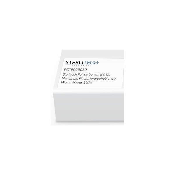 PCTE Membrane Filters, PVP-Free, 0.2um, 90mm, PK30